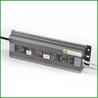 Piscina IP67 à prova de 12V 150W fonte de alimentação LED DC com marcação RoHS